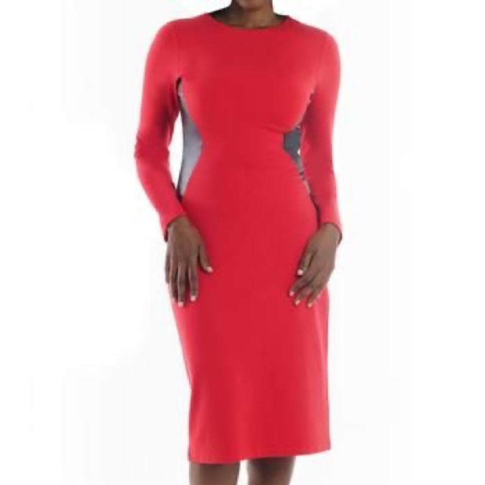 Double Knit Vegan Leather Midi
